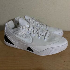 Nike Kobe 9 Elite Low Halo White Basketball - Size 6.5Y or Women’s Size 8